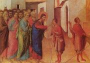 Duccio d Buoninsegna: A vakon született gyógyítása